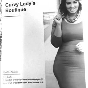 Curvy Lady’s Boutique Sizes XL-XXXL;  14-26